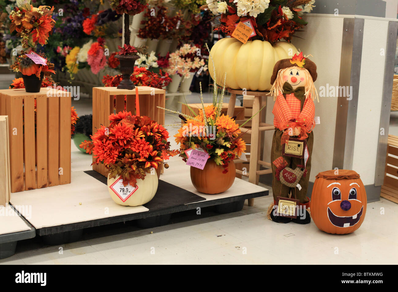 Halloween decorations for sale in a Canadian store Stock Photo - Alamy