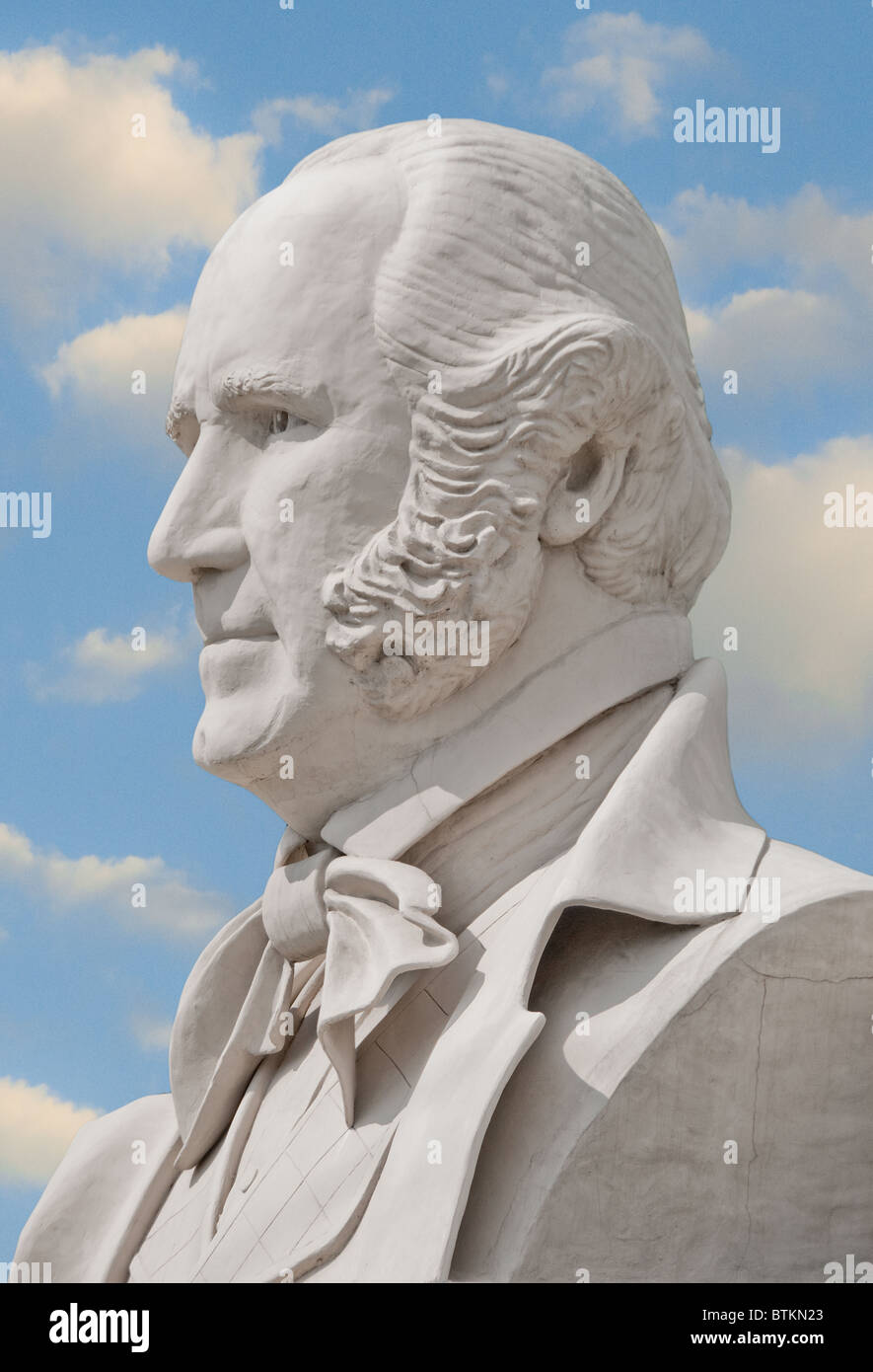 General Sam Houston on "Mount Rush Hour" by sculptor David Adickes, Houston, Texas, USA Stock