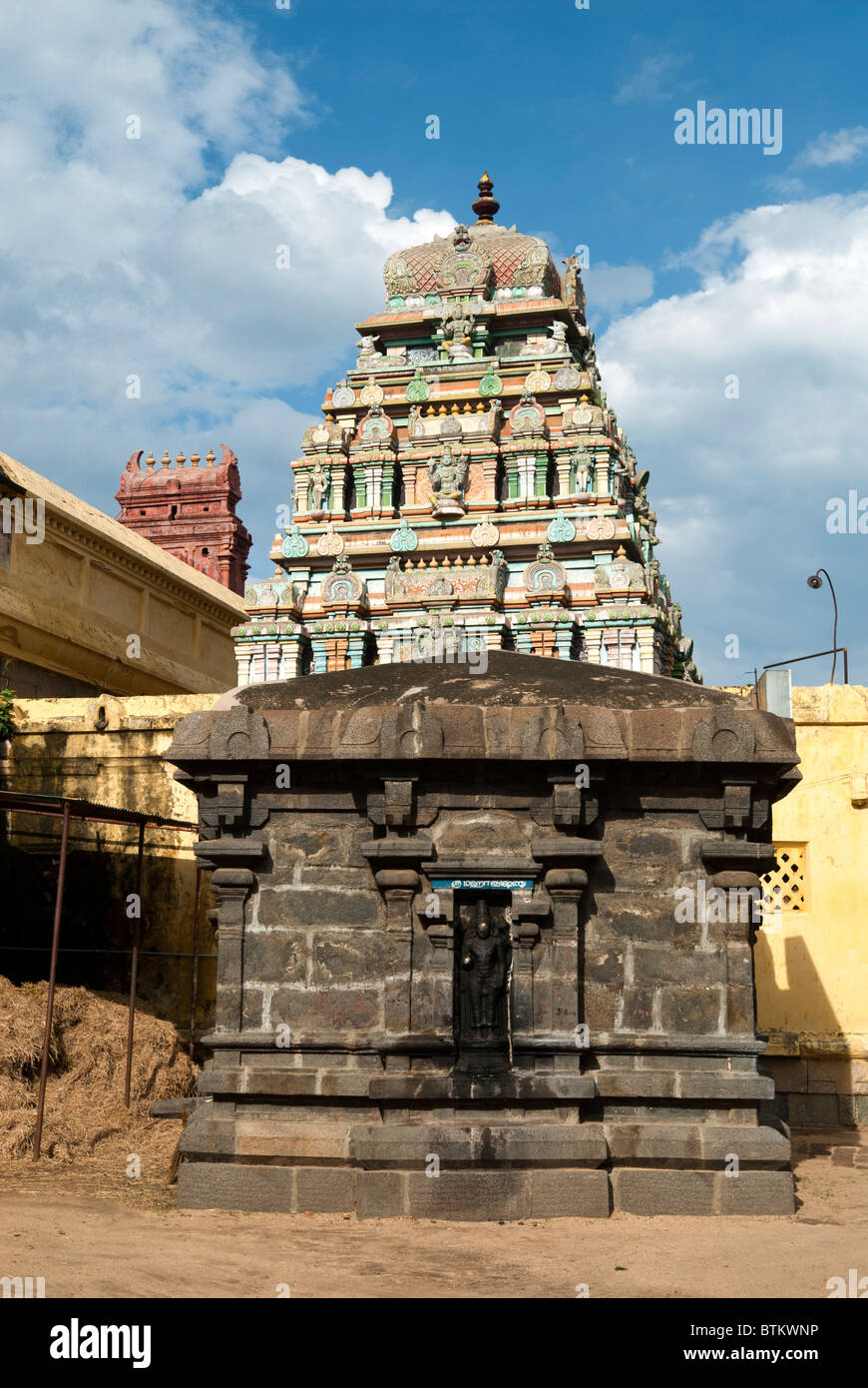 Thiyagaraja Swamy Temple;Siva;Saivite; at Thiruvotriyur, Chennai;Madras, Tamil Nadu. Stock Photo