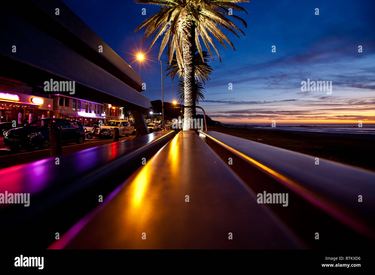Bench in Cape Town Stock Photo Alamy