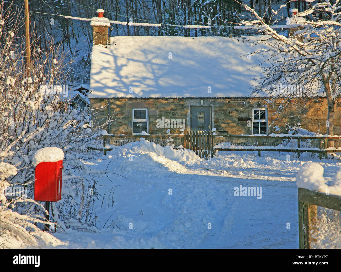 UK Scotland Tayside Village of Kindallachan in Highland Perthshire and