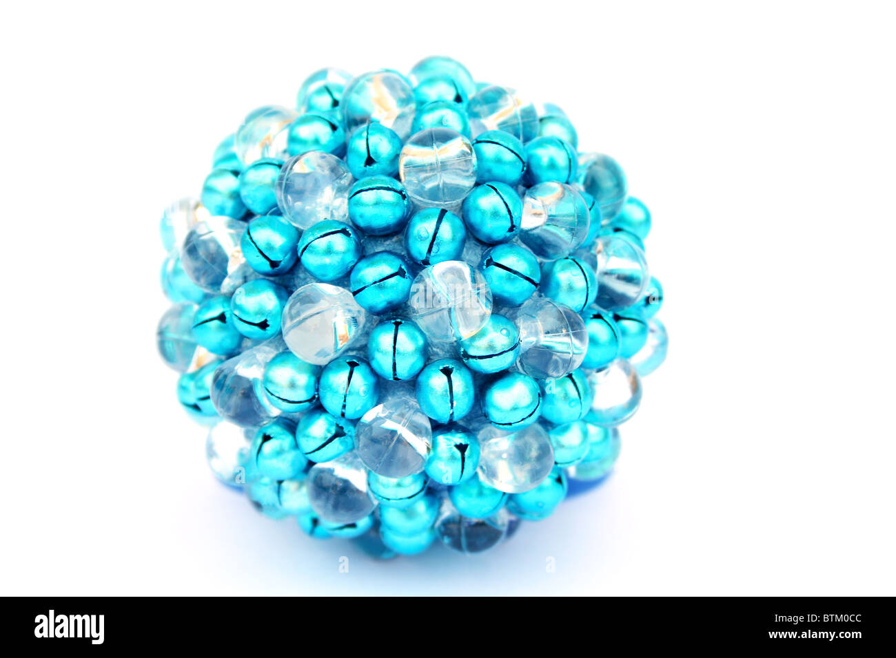 Christmas blue ball isolated on white background Stock Photo - Alamy