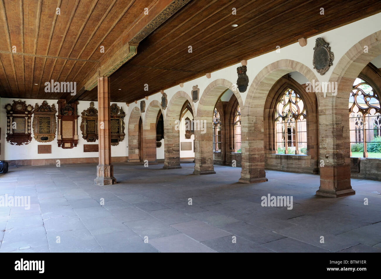 Basel / Basle, Switzerland. Basler Munster (Cathedral) Kreuzgang ...