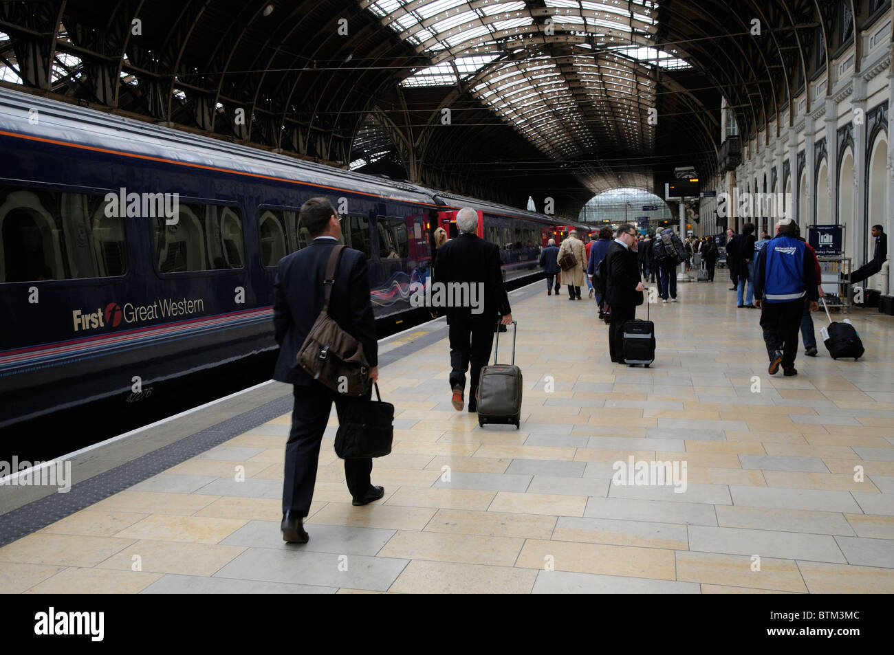 Paddington Station west London a First Great Western passenger train
