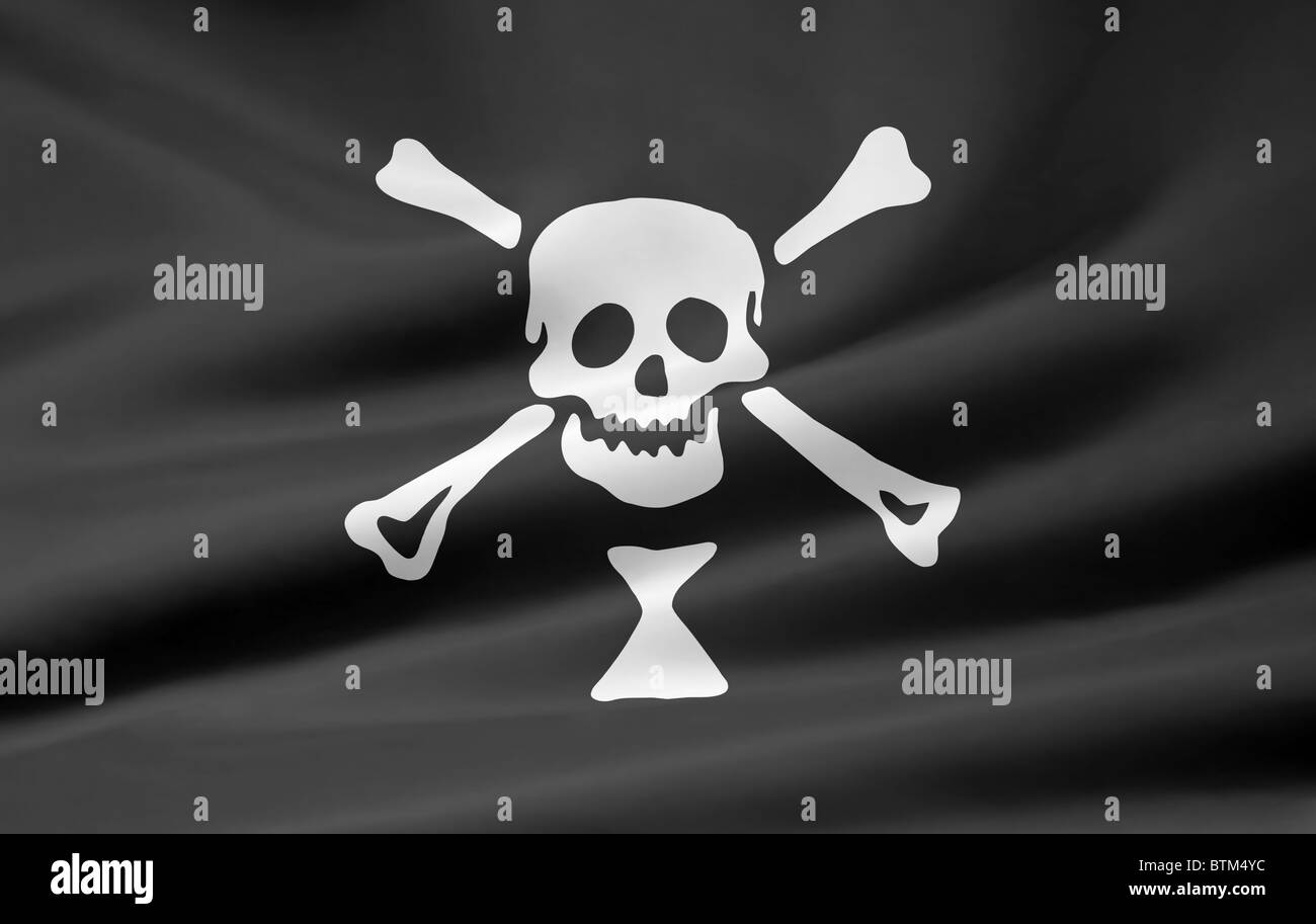 Pirate Flag of Emanuel Wynne Stock Photo