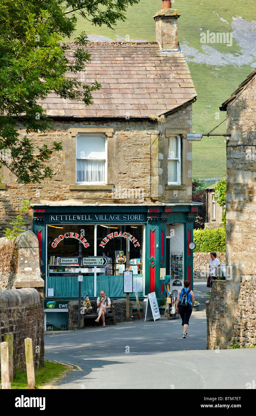 The village shop in Kettlewell, Yorkshire Dales. Summer. Stock Photo