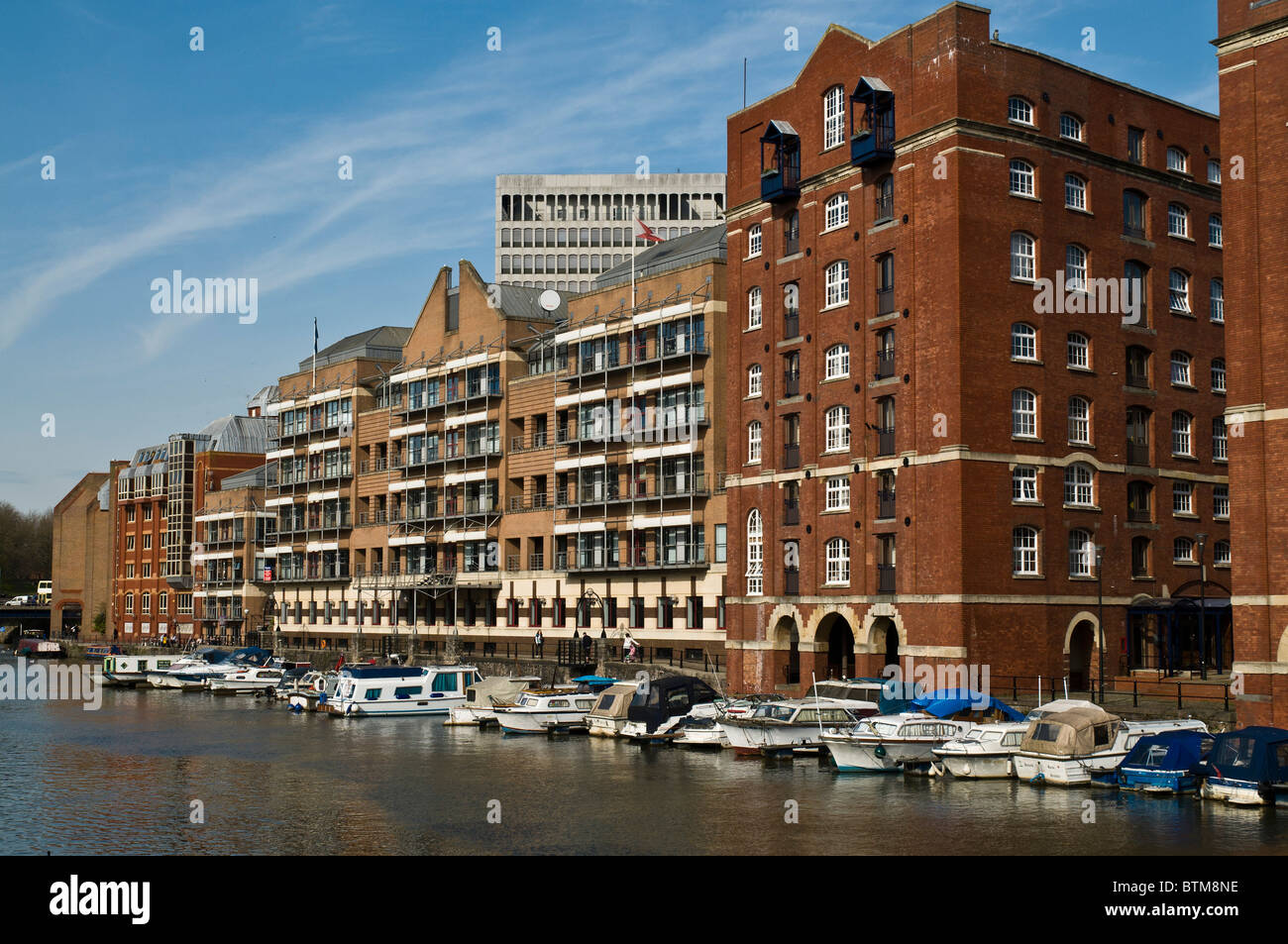 dh Floating Harbour CITY BRISTOL Old warehouses waterfront modern