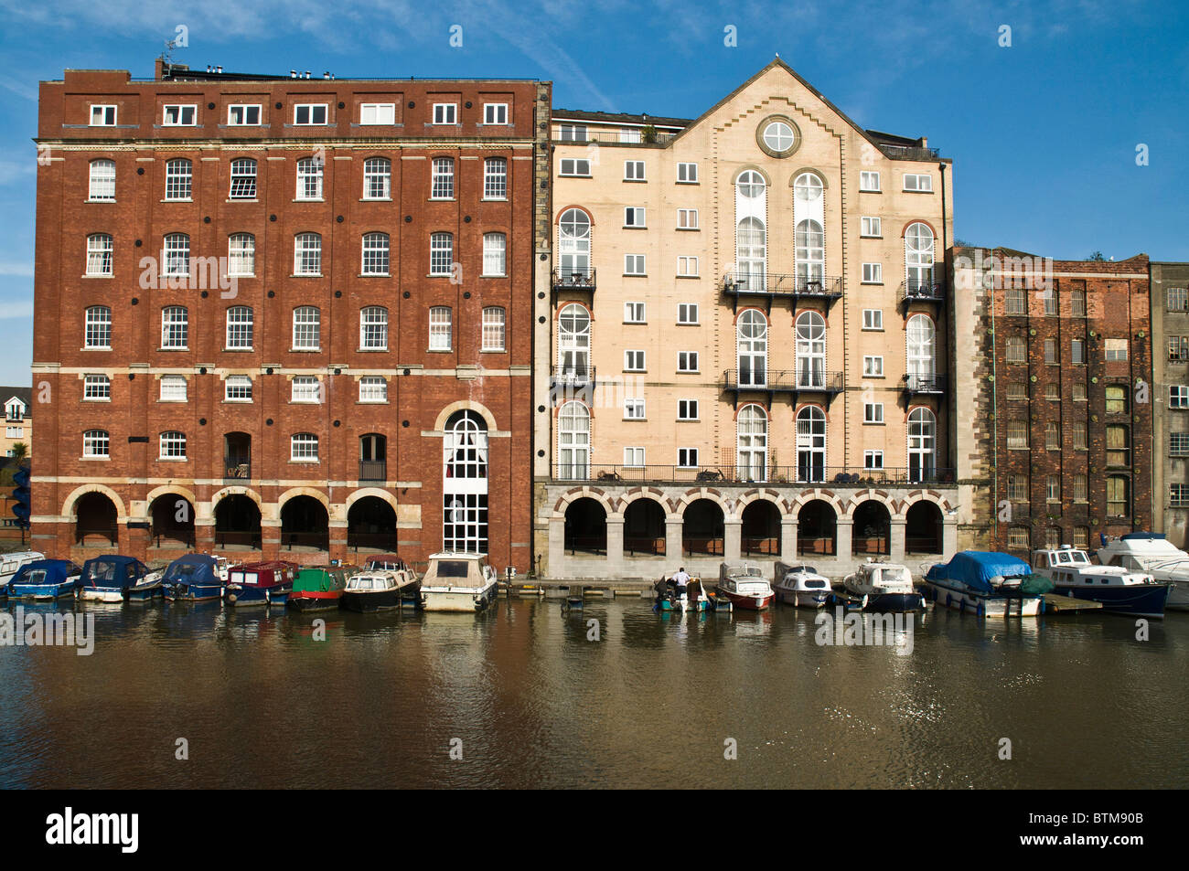 dh Floating Harbour CITY BRISTOL Old warehouses waterfront modern