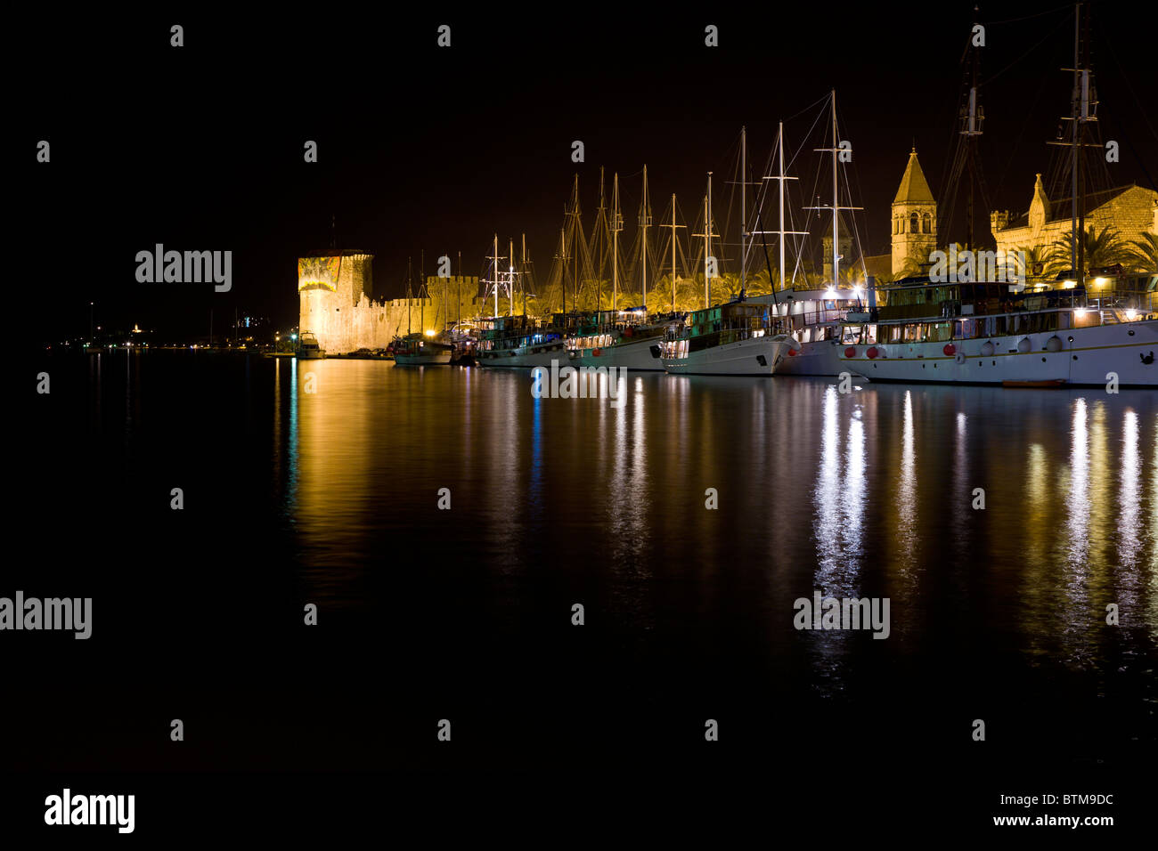 Port of Trogir, Croatia Stock Photo