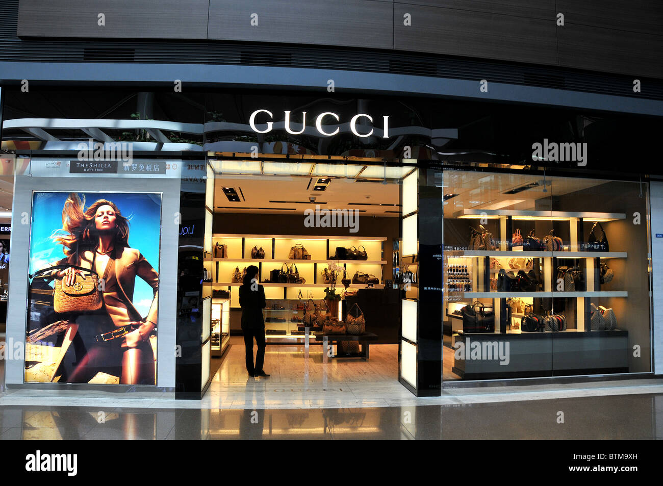Gucci, duty free shop, Narita, Japan Stock Photo 32408953 Alamy