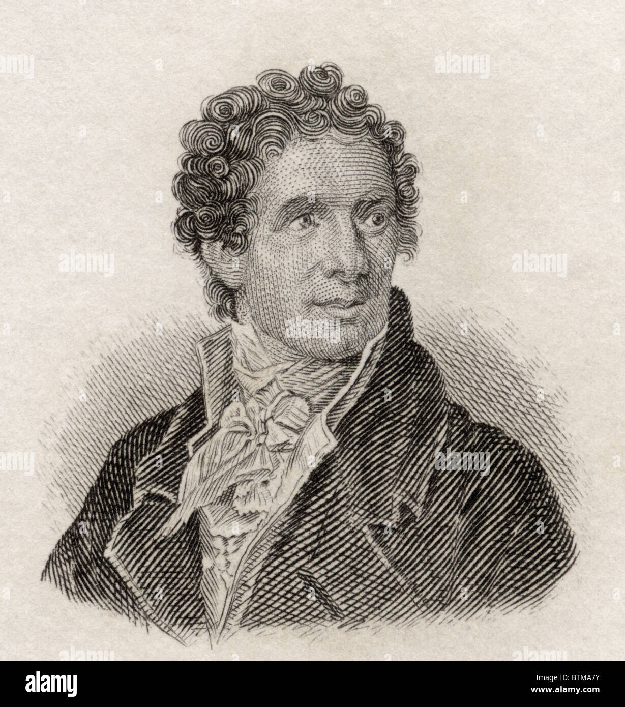 Antonio Canova, 1757 to 1822. Venetian sculptor Stock Photo