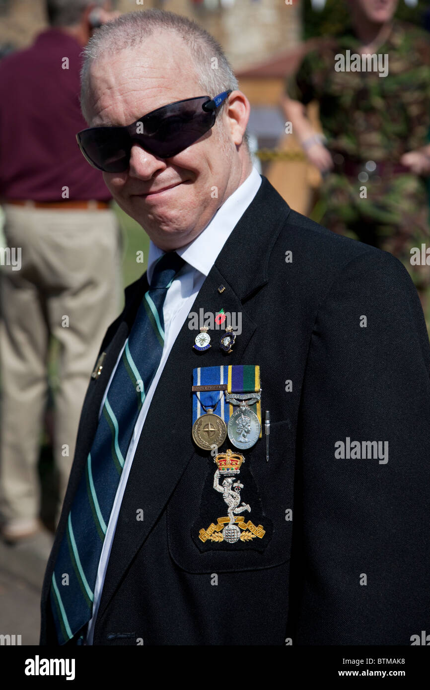 Armed Forces Day in Staveley near Chesterfield Derbyshire East Midlands