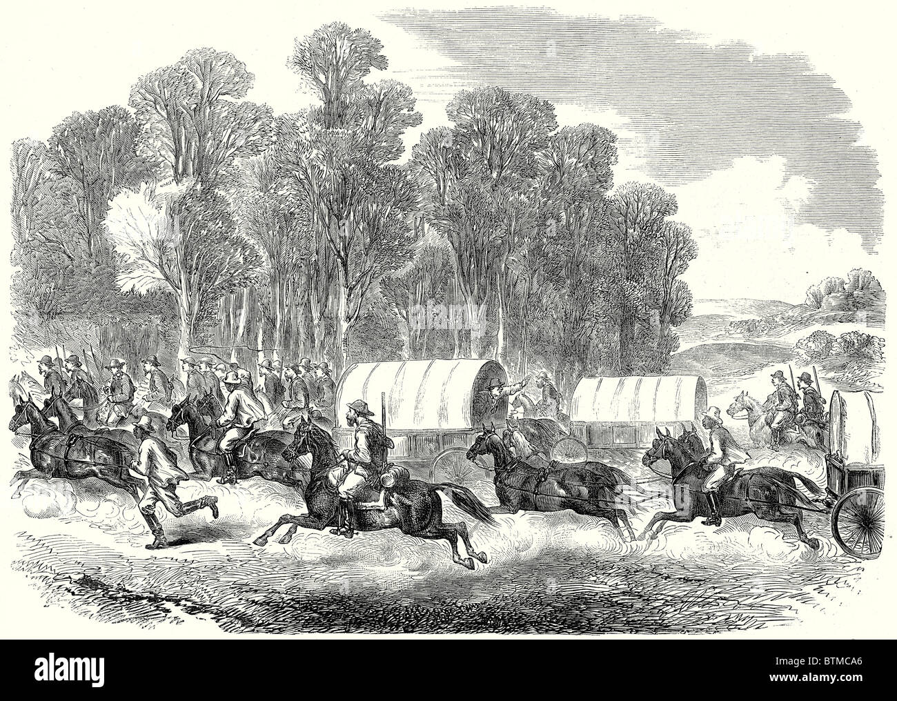 Confederate Government Flight escape Confederates Alarm Stampede 22