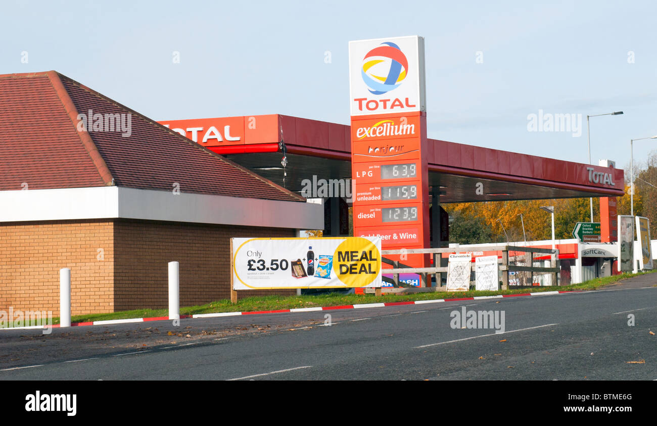 Total Petrol Station Stock Photo