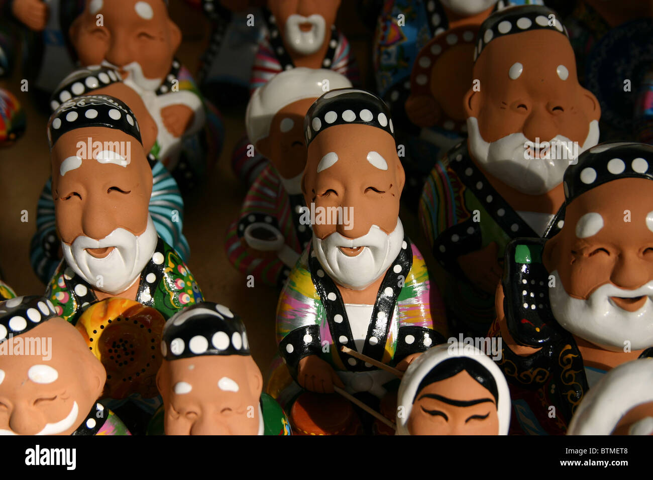 Models of the storyteller Nasreddin for sale in Uzbekistan Stock Photo