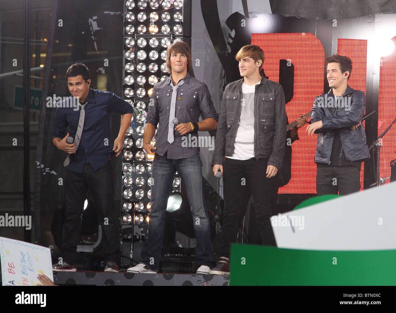 Nickelodeon's BIG TIME RUSH Concert in Times Square Stock Photo
