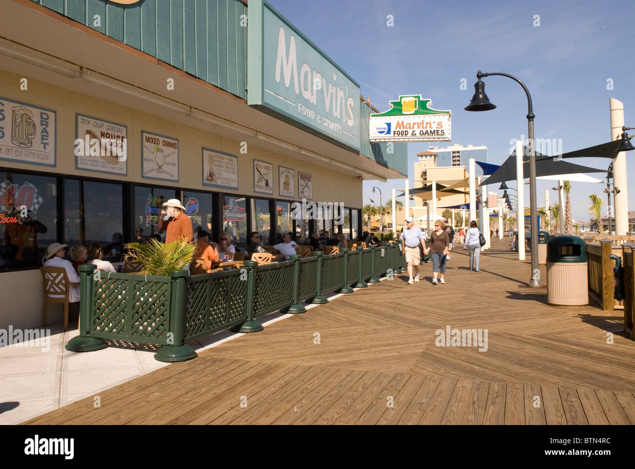 Sidewalk Café Myrtle Beach South Carolina USA Stock Photo Alamy