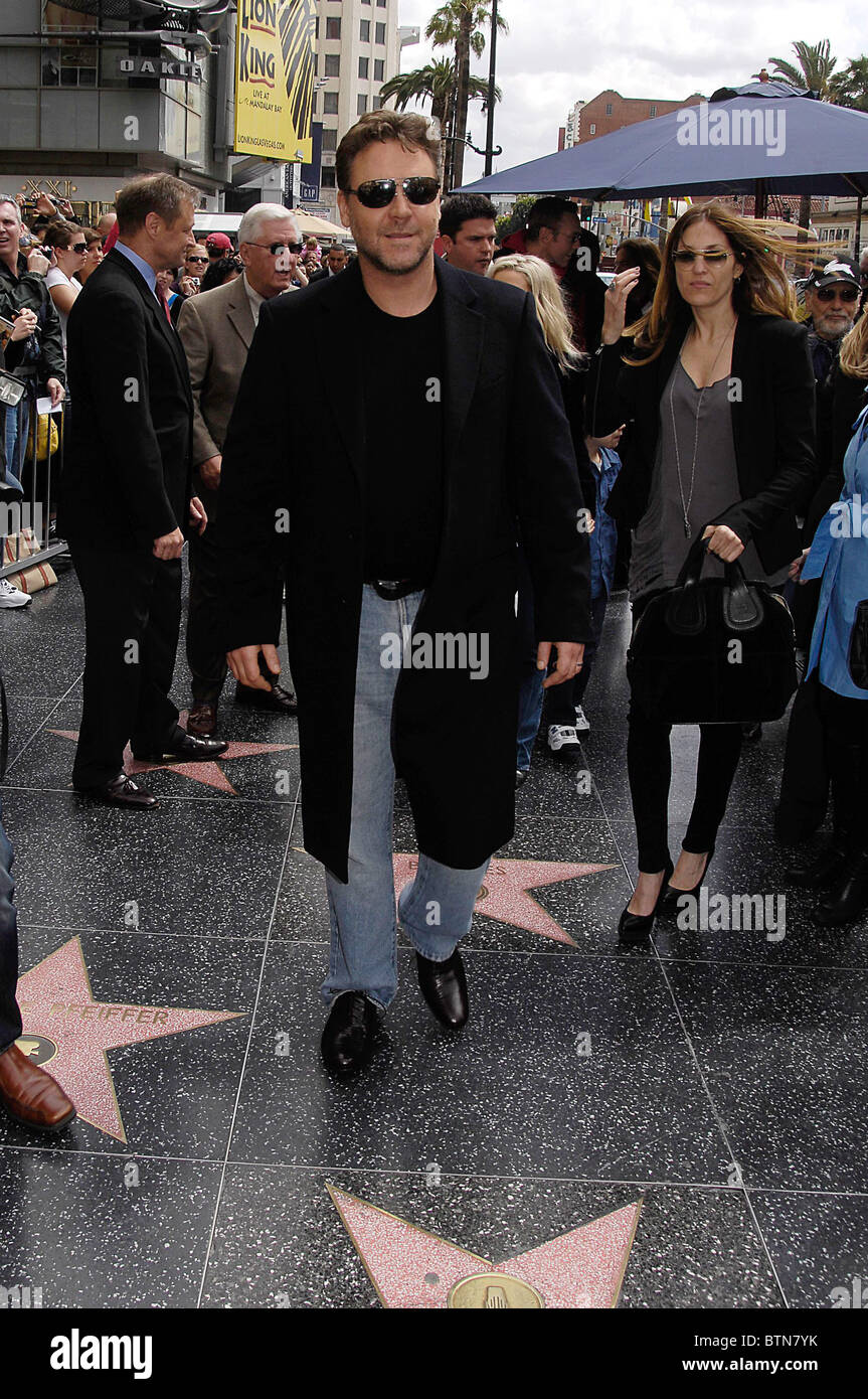 Star on the Hollywood Walk of Fame Ceremony for Russell Crowe Stock ...