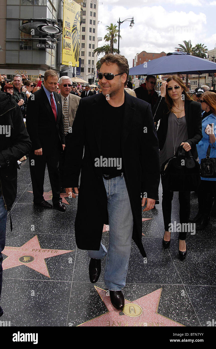 Star on the Hollywood Walk of Fame Ceremony for Russell Crowe Stock ...