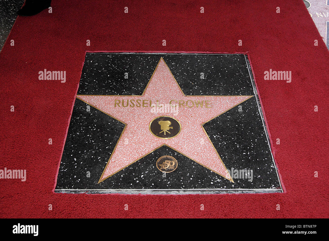 Star on the Hollywood Walk of Fame Ceremony for Russell Crowe Stock ...