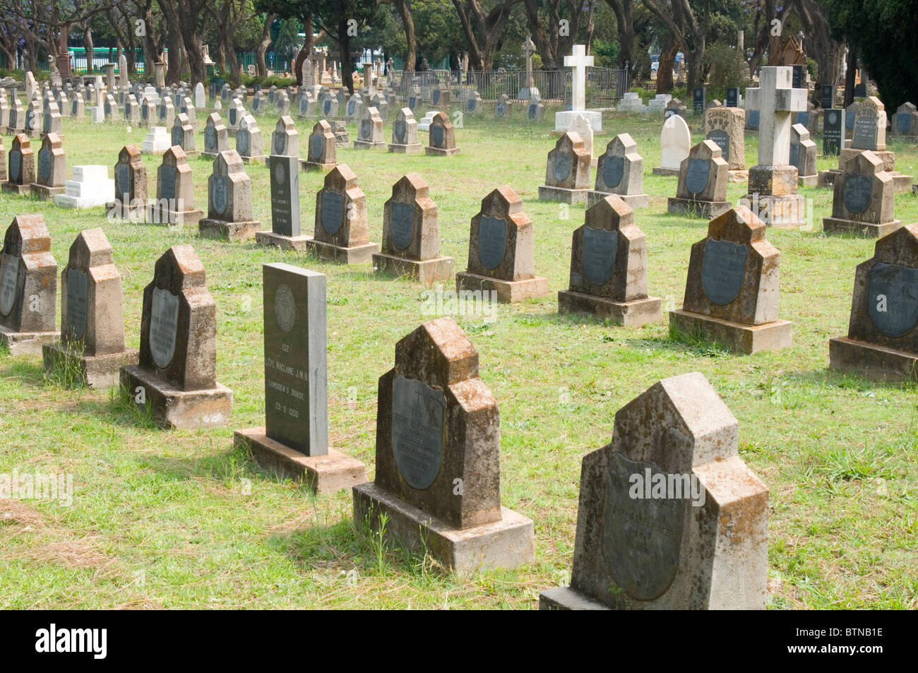 Graves of British Empire troops in Heroes' Acre, Church Street Cemetery