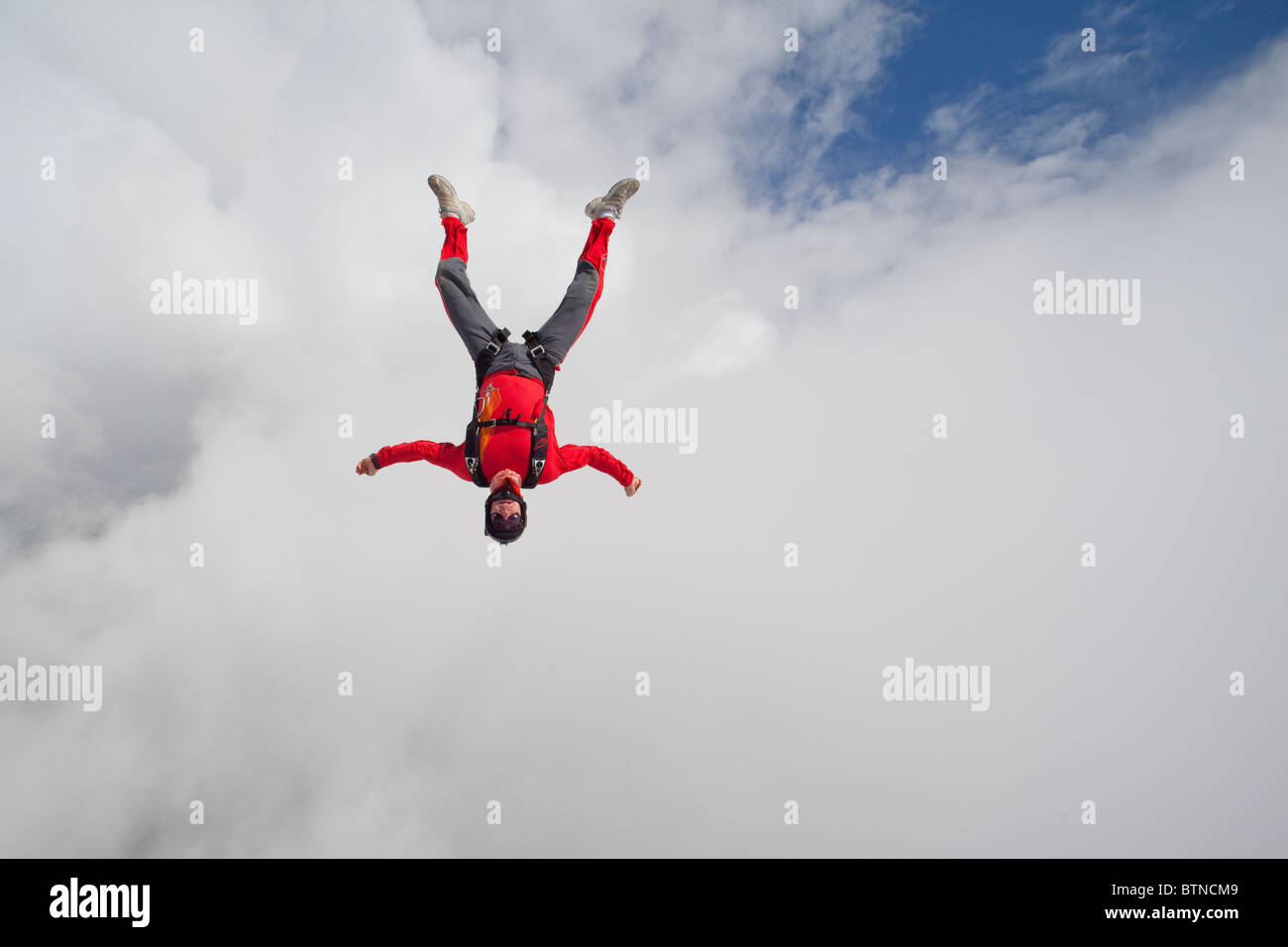 Skydiving head down man hi-res stock photography and images - Alamy