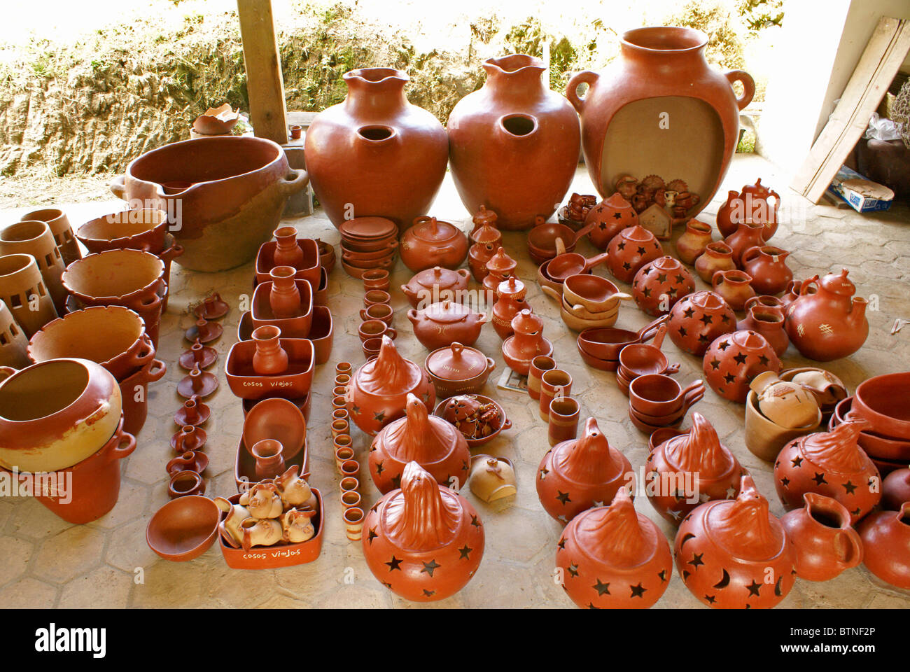 Lenca pottery at the Taller de Alfareria Dona Desideria La Stock Photo 32434942 Alamy