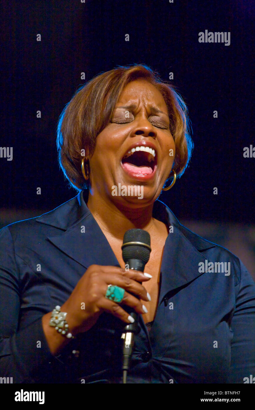 DIANNE REEVES sings at the Next Generation Jazz Festival - Monterey, California 2009 Stock Photo