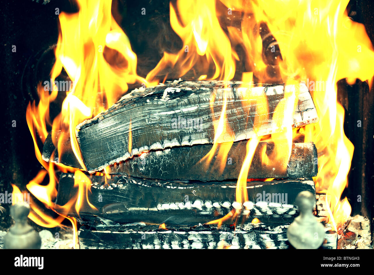 Fireplace taken as close up Stock Photo - Alamy
