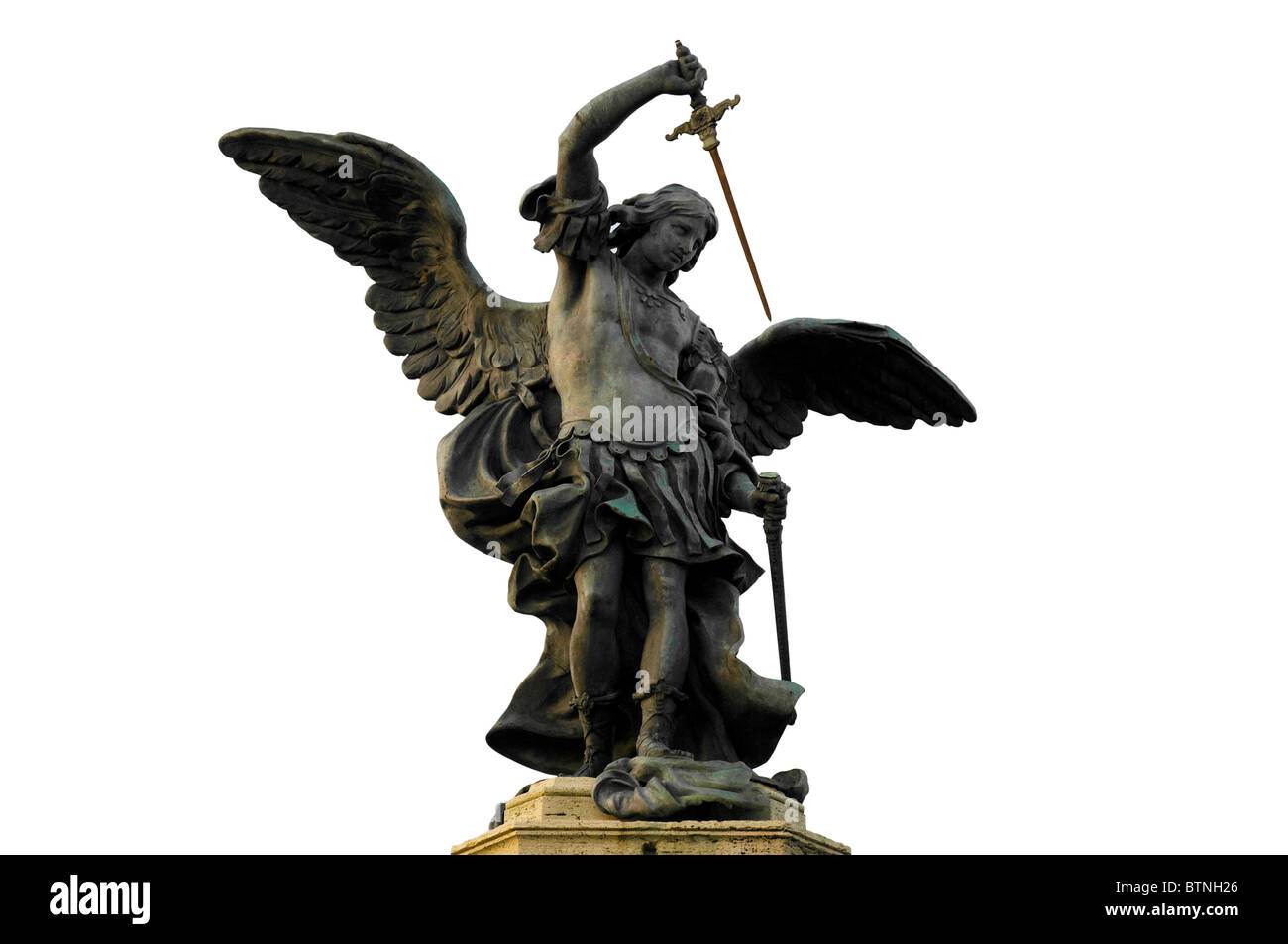 Bronze statue of Saint Michael by Peter Anton von Verschaffelt on
