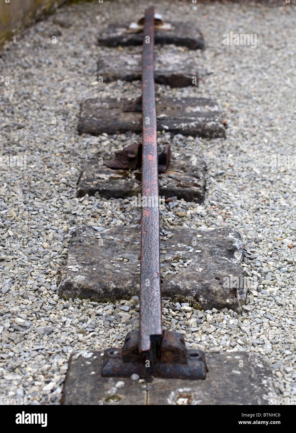 Historic Railway Tracks Pickering Train Station North Yorkshire Moors England UK Stock Photo