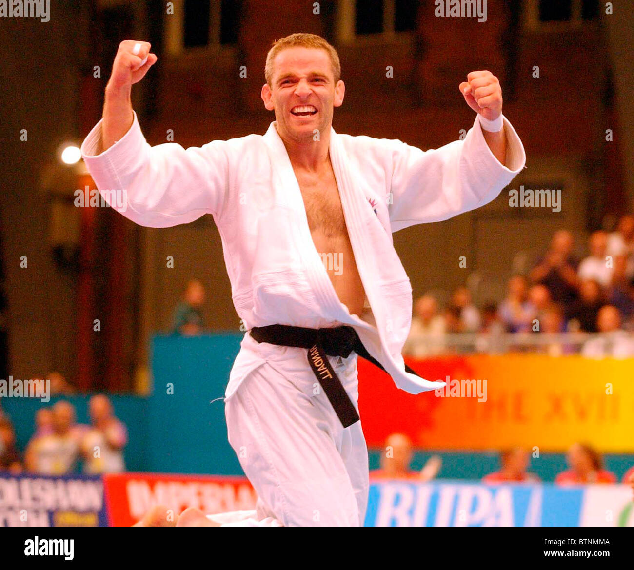 Graham Randall judo gold medalist  Commonwealth Games 2002 Stock Photo