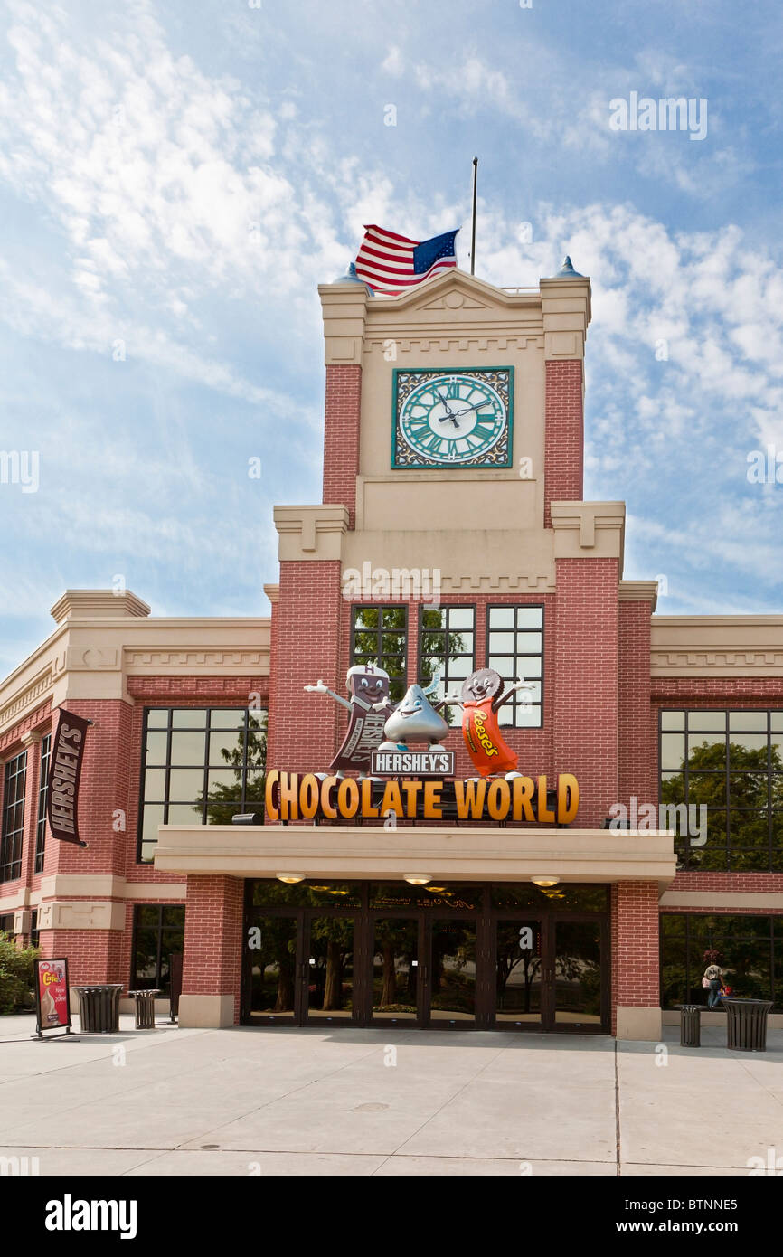 Hershey, PA - Sep 2009 - Hershey's Factory Works and Chocolate World tourist attraction in Hershey Pennsylvania Stock Photo