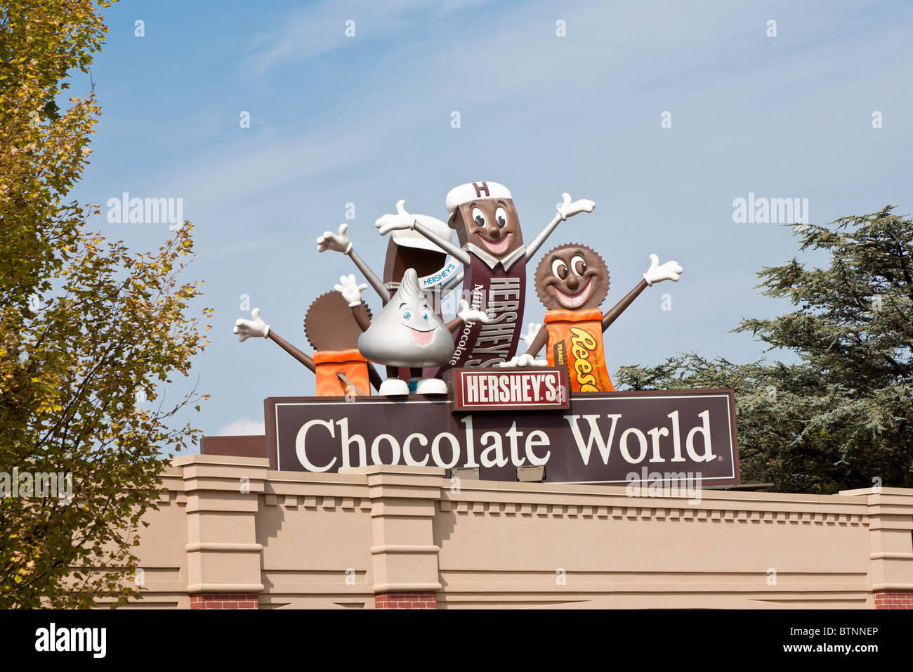 Hershey, PA - Sept 2009 - Hershey's Factory Works and Chocolate World tourist attraction in Hershey Pennsylvania Stock Photo