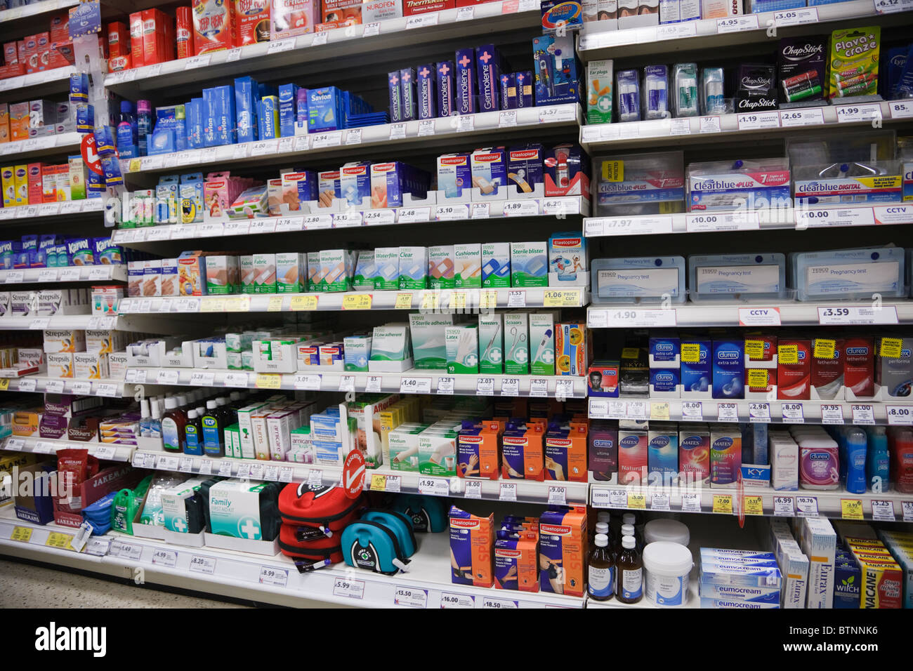 UK, Britain. Tablets, pharmaceuticals and healthcare products for sale