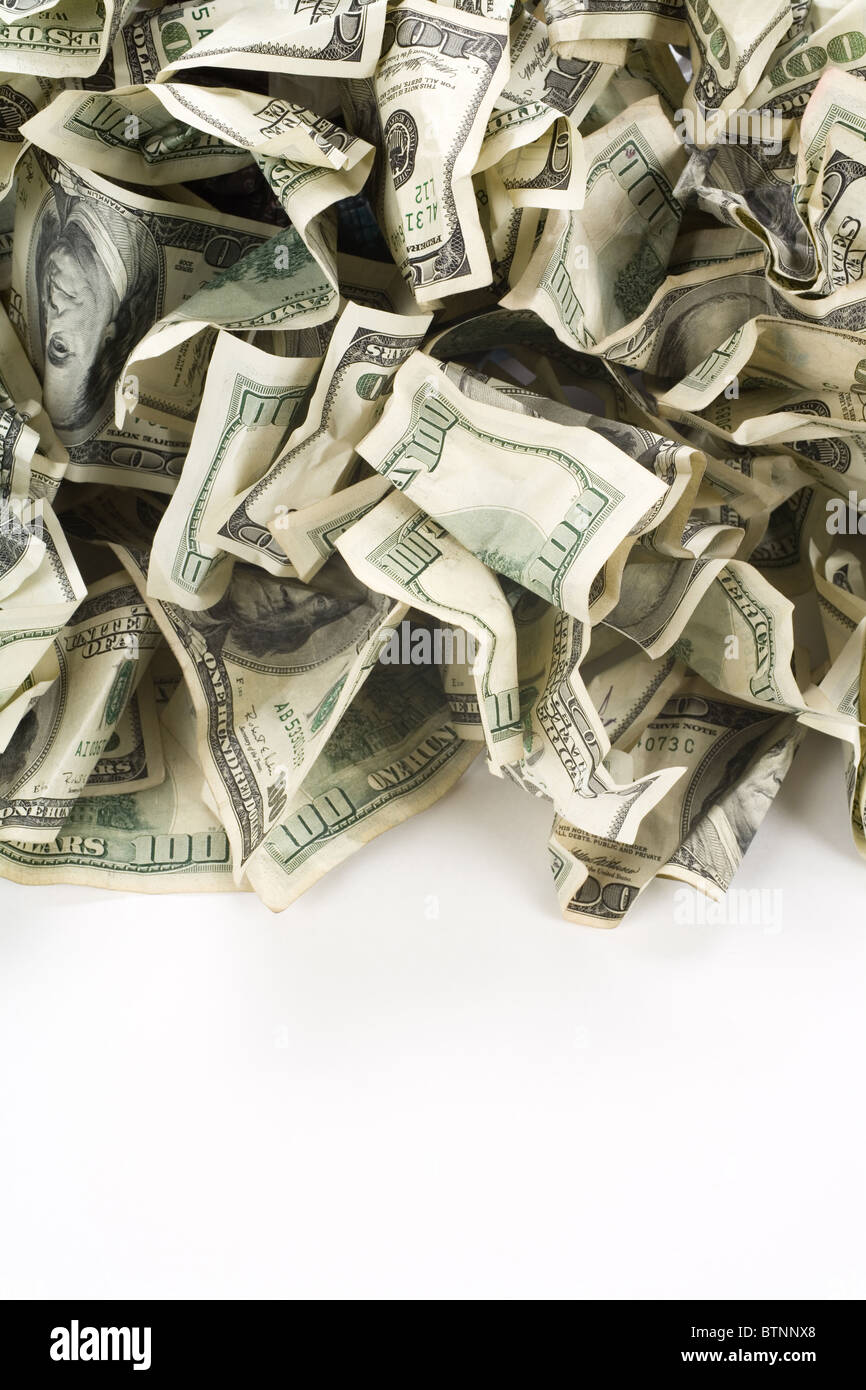 US Dollars Pattern for background Stock Photo