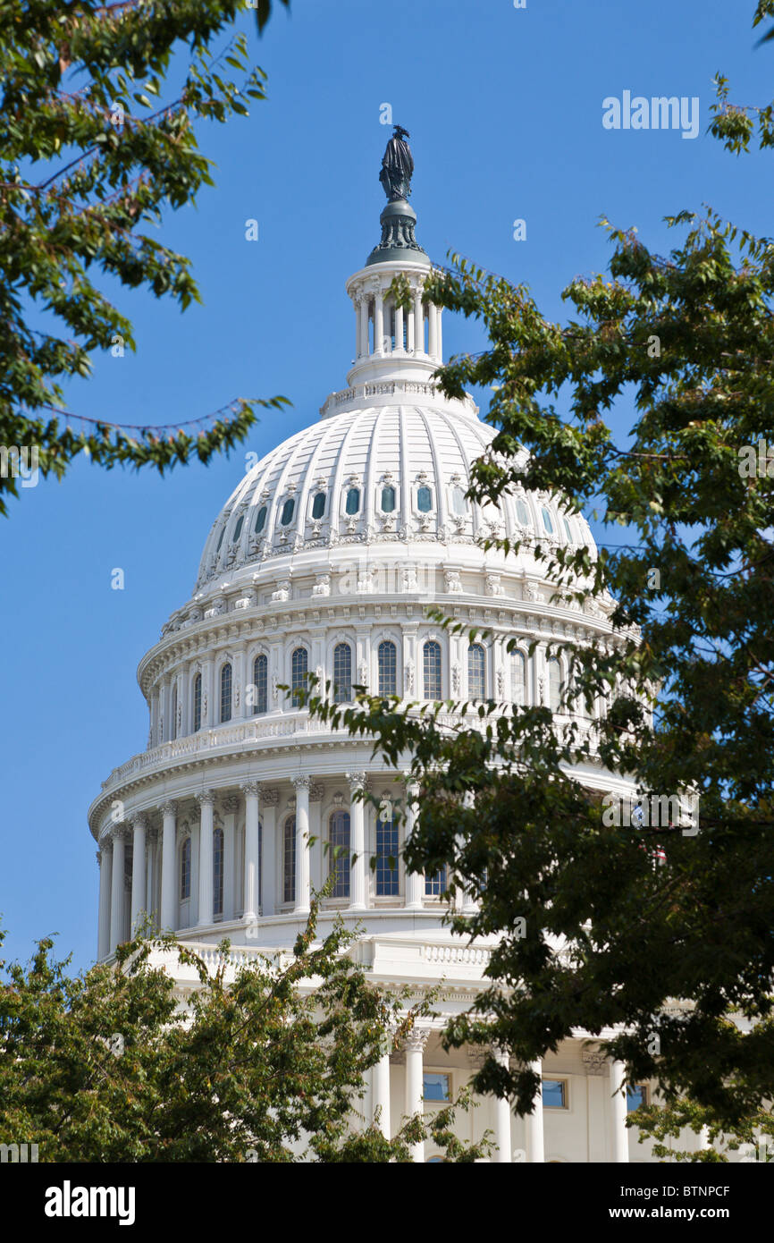 Washington DC - Sep 2009 - The United States Capitol Building in Washington DC Stock Photo