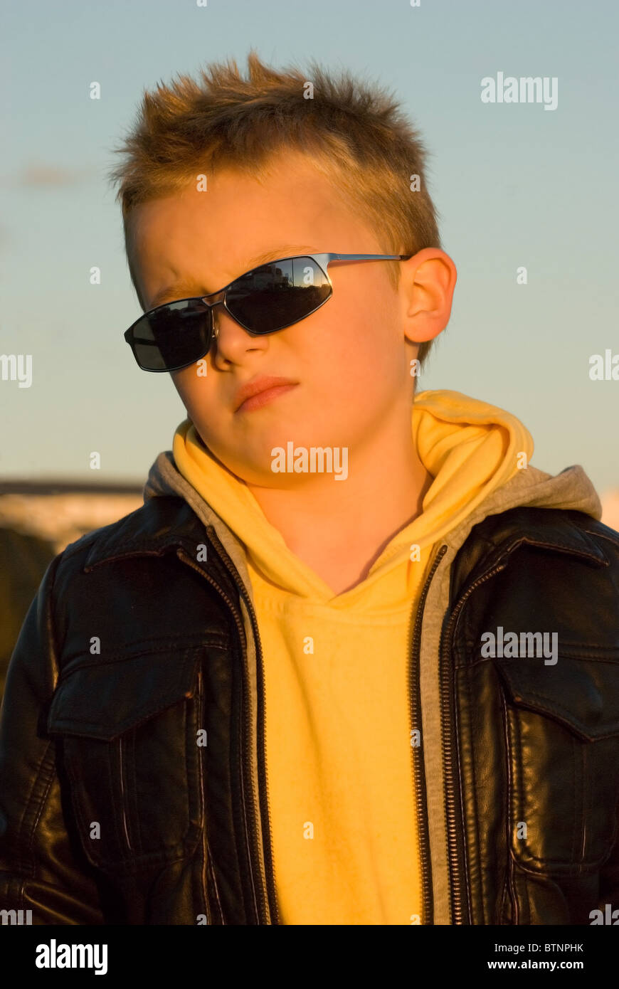 boy wearing sunglasses