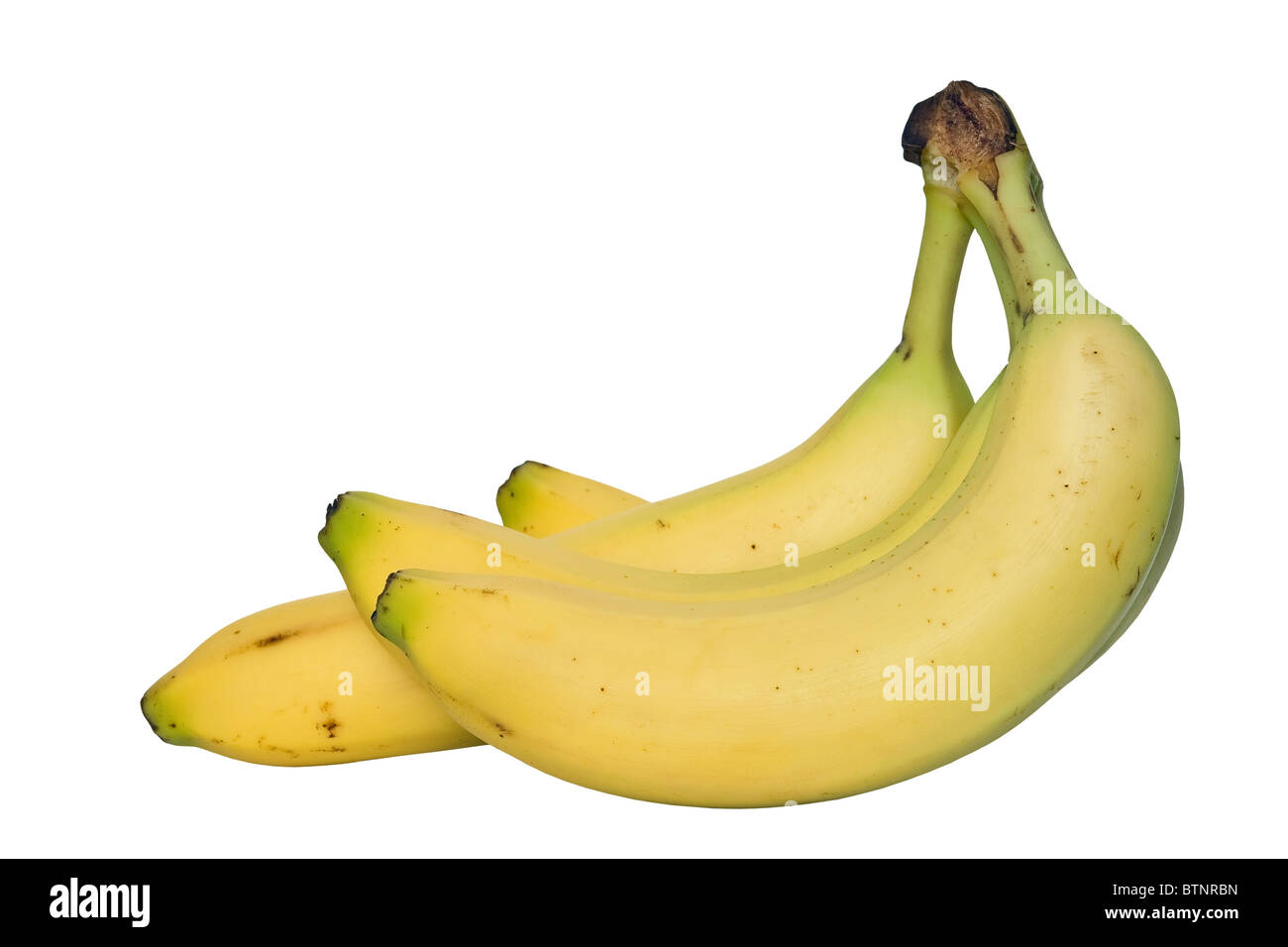 Group of bananas isolated on white background Stock Photo - Alamy