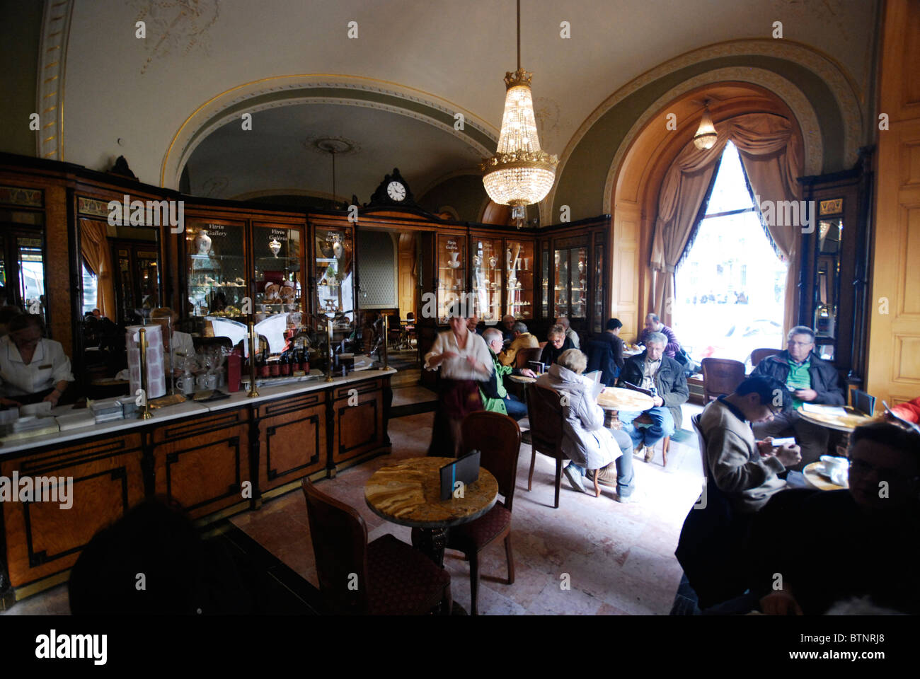 Café Gerbeaud in Budapest is one of the most famous cafés in Europe