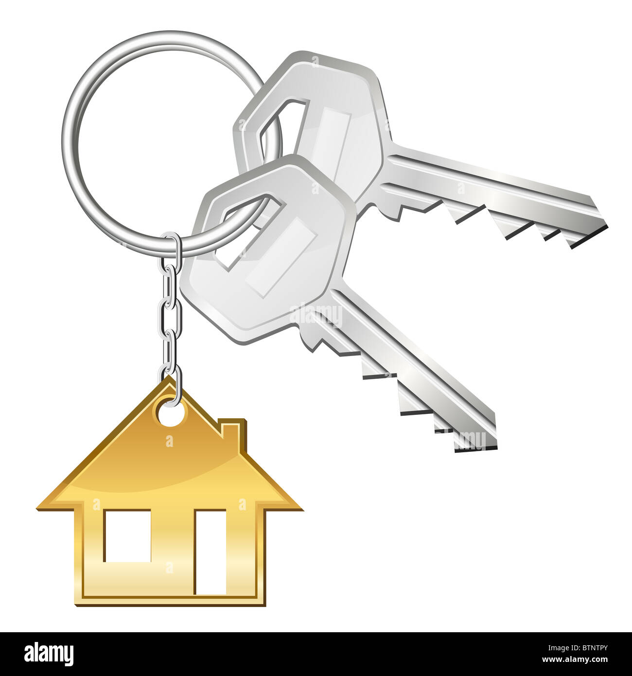 Two keys for home Stock Photo - Alamy