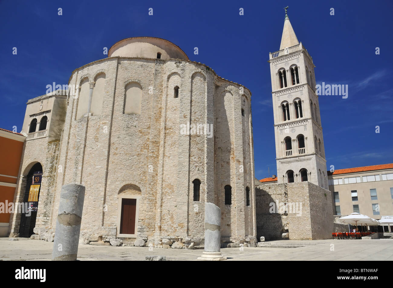 The ancient byzantine basilica of Saint Donatus in Zadar, Croatia Stock Photo
