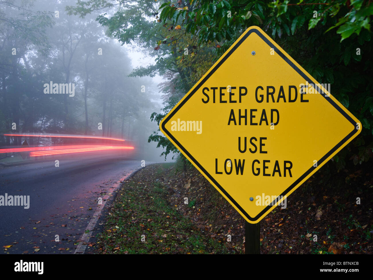 Steep grade road sign hires stock photography and images Alamy