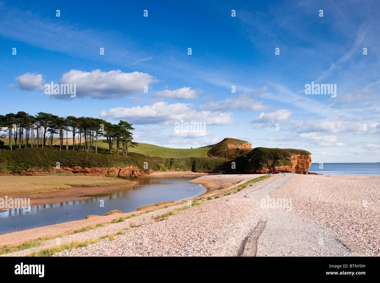 Budleigh Salterton Devon England Stock Photo Alamy