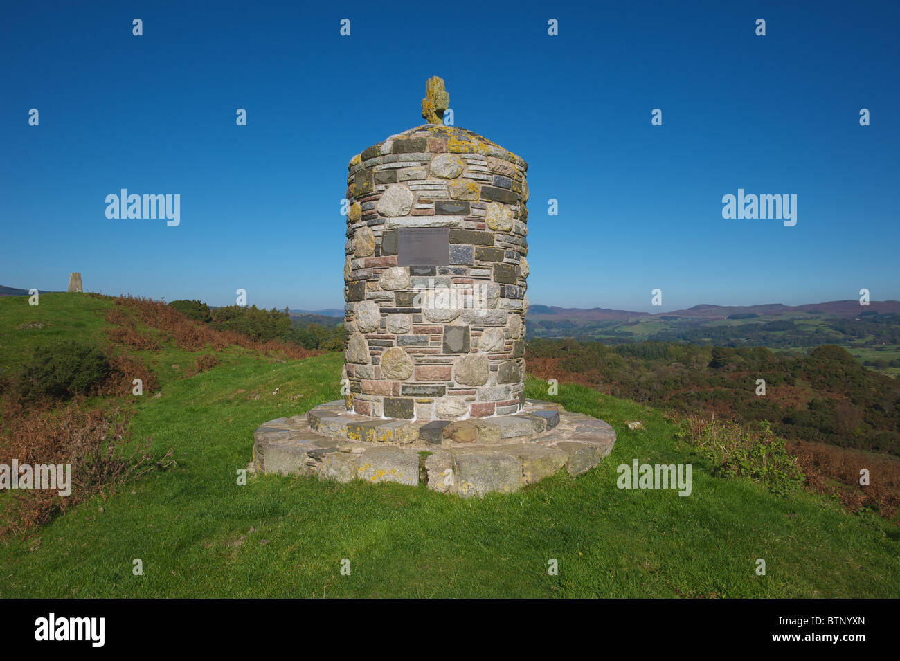 Cairn seen on a walk close to Gate house of Fleet, Dumfries and Galloway Stock Photo