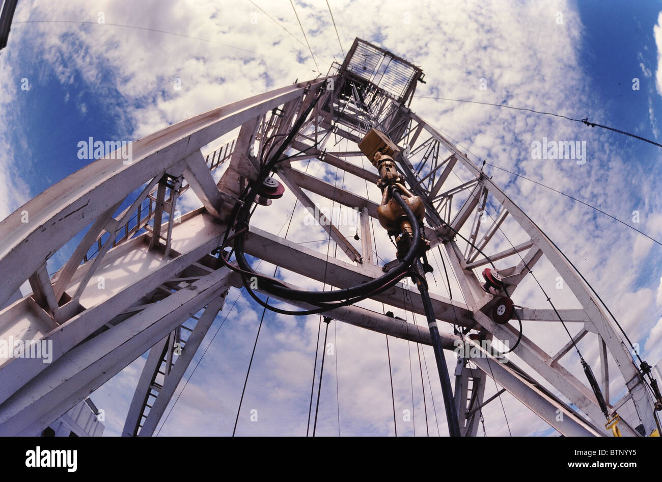 Texas oil rig Stock Photo Alamy