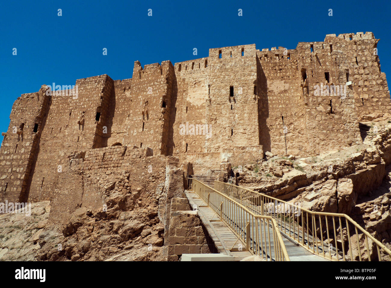 Palmyra Castle Fortress A World Heritage Site Of Ancient Origins From The Mamluk Period Also Known as Tadmor, Central Syria Stock Photo