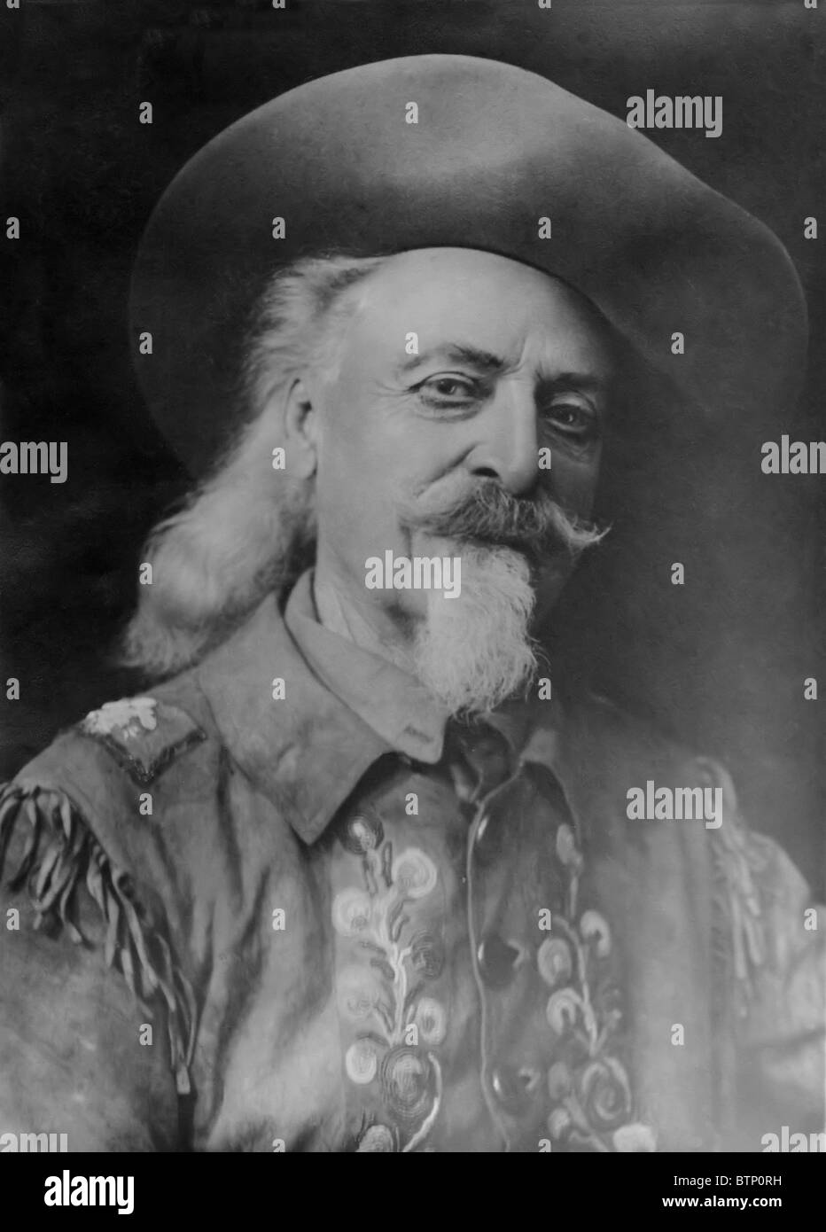 William Bill Cody also known as Buffalo Bill, which was made famous by his Wild West show. Stock Photo
