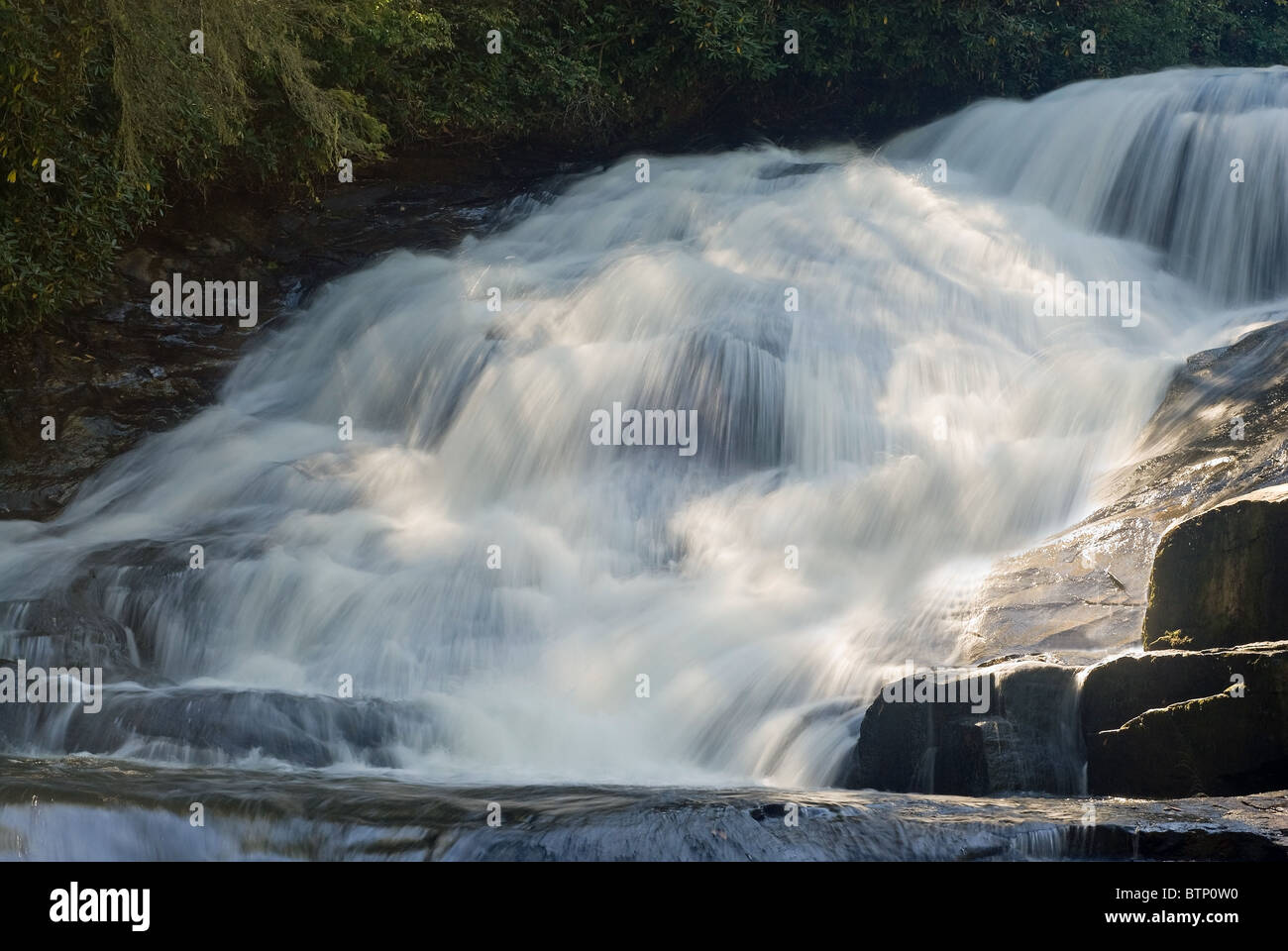 Triple Falls in DuPont State Forest in western North Carolina USA Stock ...