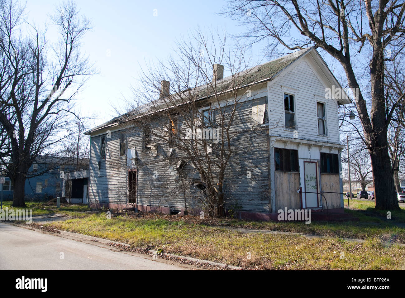 Vacant house Saginaw Michigan USA Stock Photo